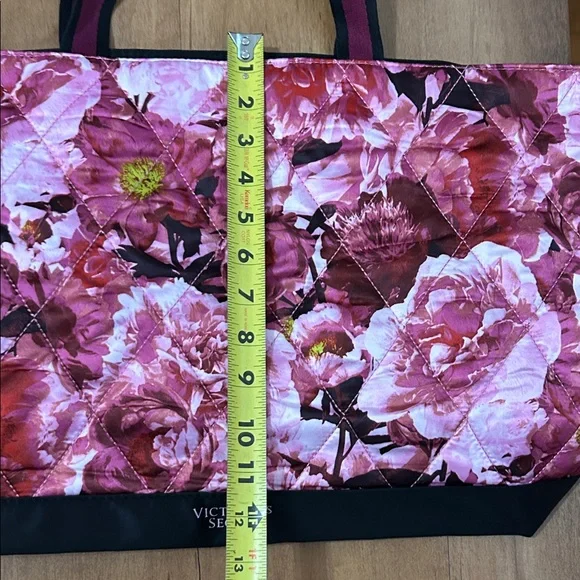 Victoria’s Secret Pink and Black Floral Tote - Picture 9 of 13